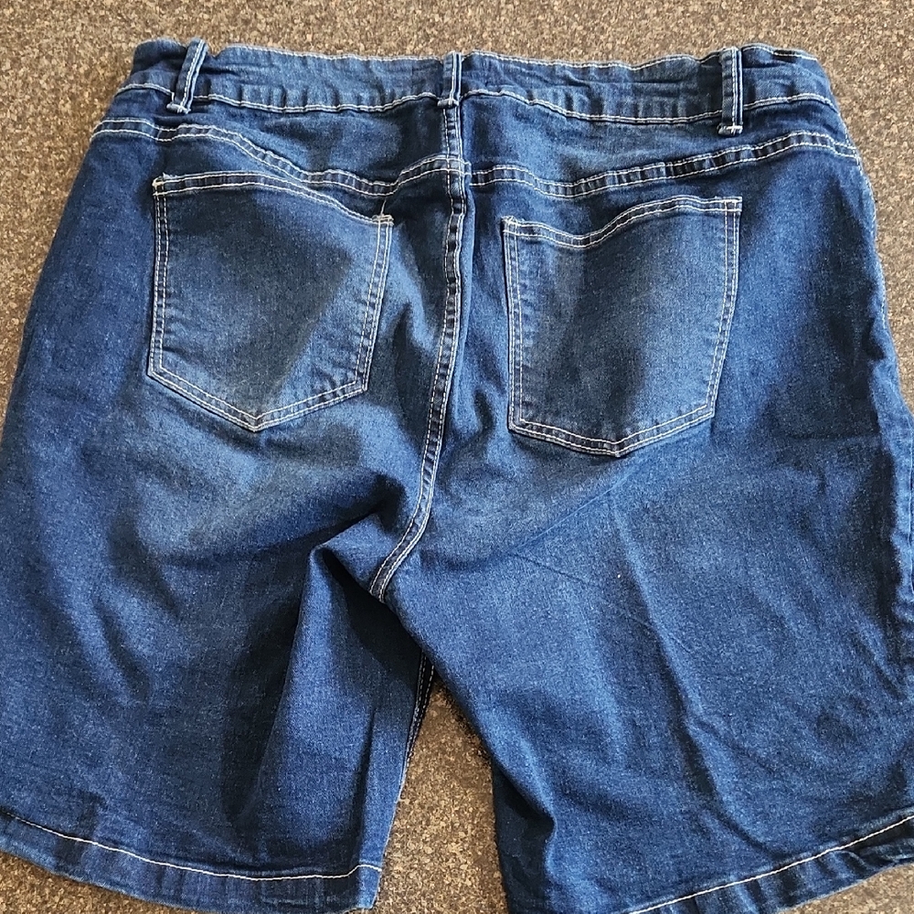 BloomChic Dark Blue Jean Shorts